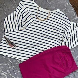 Ana Womens Round Neck Short Sleeve Blouse